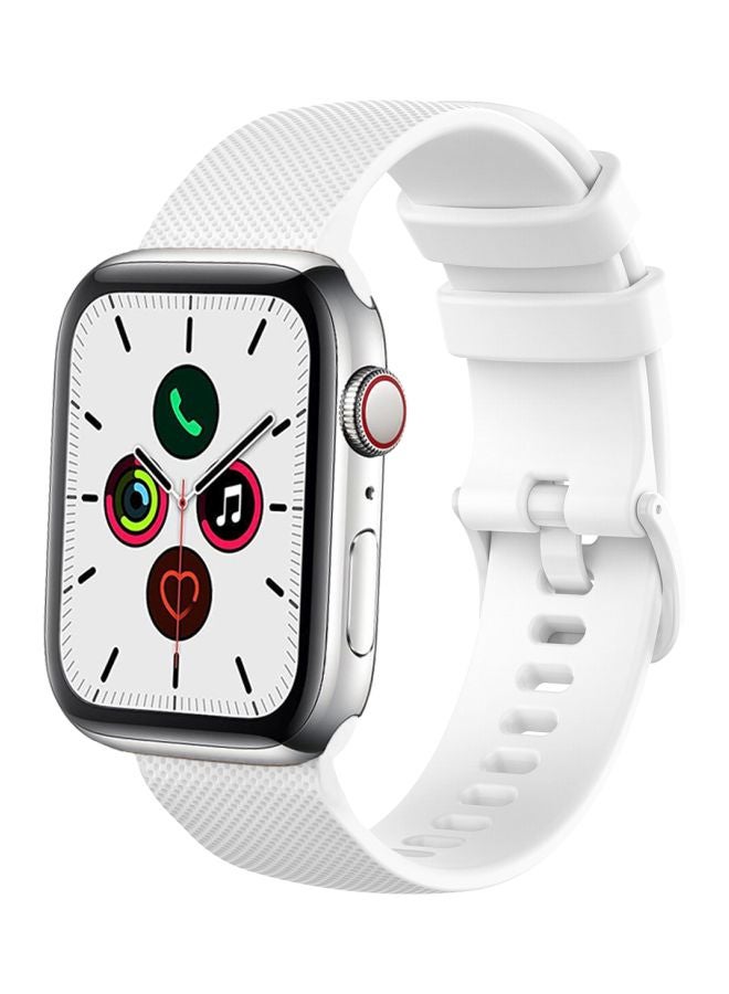 Perfii - Matrix Replacement Band For Apple Watch Series 5/4/3/2/1 40/38mm White - Image 1