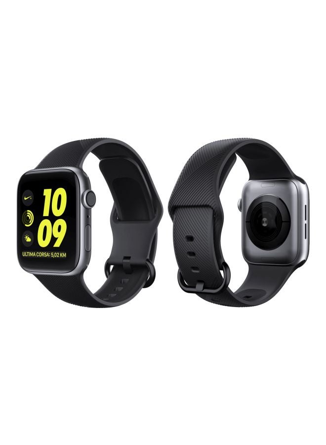 بيرفيي سوار بديل لساعة أبل السلسلة 1/2/3/4/5 مقاس 42/44 مم أسود - Image 3