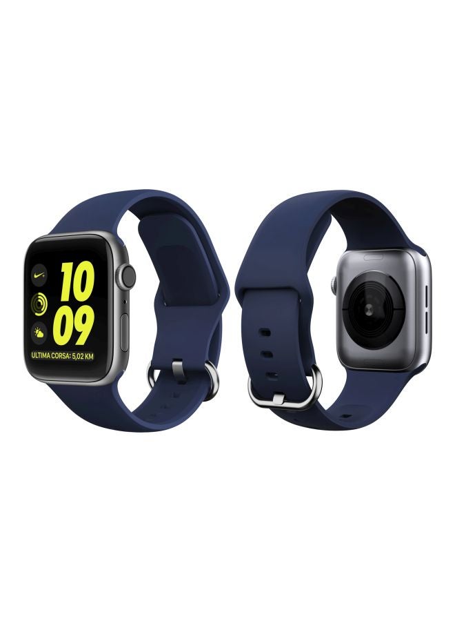 Perfii Replacement Band For Apple Watch Series 5/4/3/2/1 40/38 mm Midnight Blue - Image 3