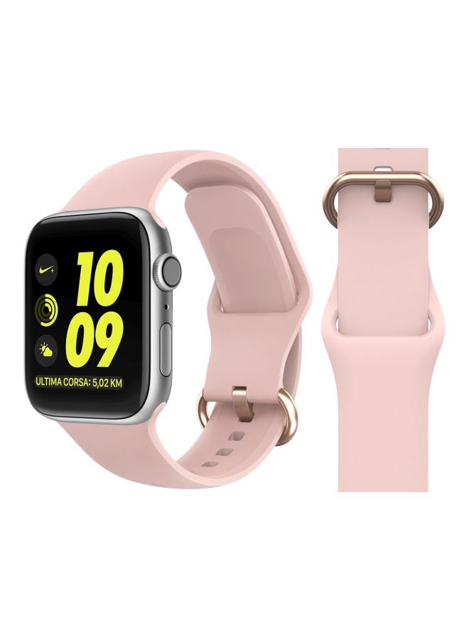 Perfii Replacement Band For Apple Watch Series 5/4/3/2/1 40/38 mm Pink Sand - Image 2