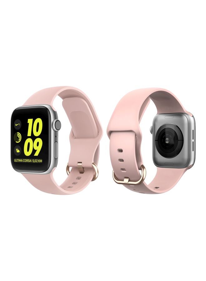 Perfii Replacement Band For Apple Watch Series 5/4/3/2/1 40/38 mm Pink Sand - Image 3