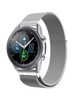 Perfii Replacement Band For Samsung Galaxy Watch3 45mm Silver  - Image 2