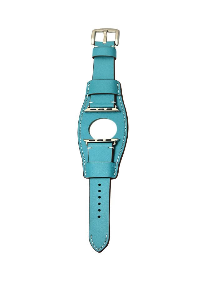 Perfii - Replacement Band For Apple Watch Series 5/4/3/2/1 44/42 mm Blue - Image 1