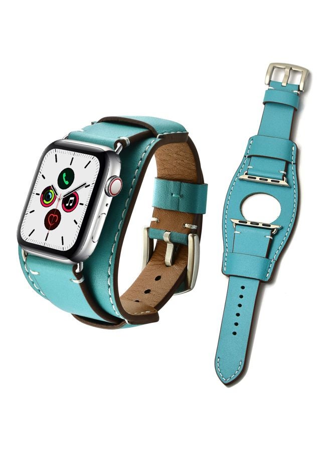 Perfii - Replacement Band For Apple Watch Series 5/4/3/2/1 44/42 mm Blue - Image 1