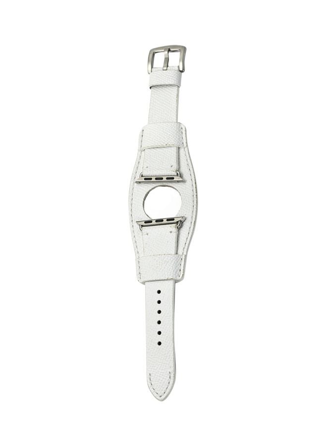 Perfii - Replacement Band For Apple Watch Series 5/4/3/2/1 44/42 mm White - Image 1