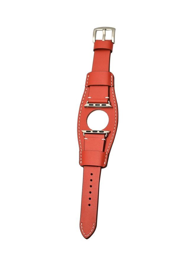 Perfii - Replacement Band For Apple Watch Series 5/4/3/2/1 40/38 mm Red - Image 1