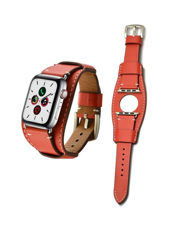Perfii - Replacement Band For Apple Watch Series 5/4/3/2/1 40/38 mm Red - Image 1