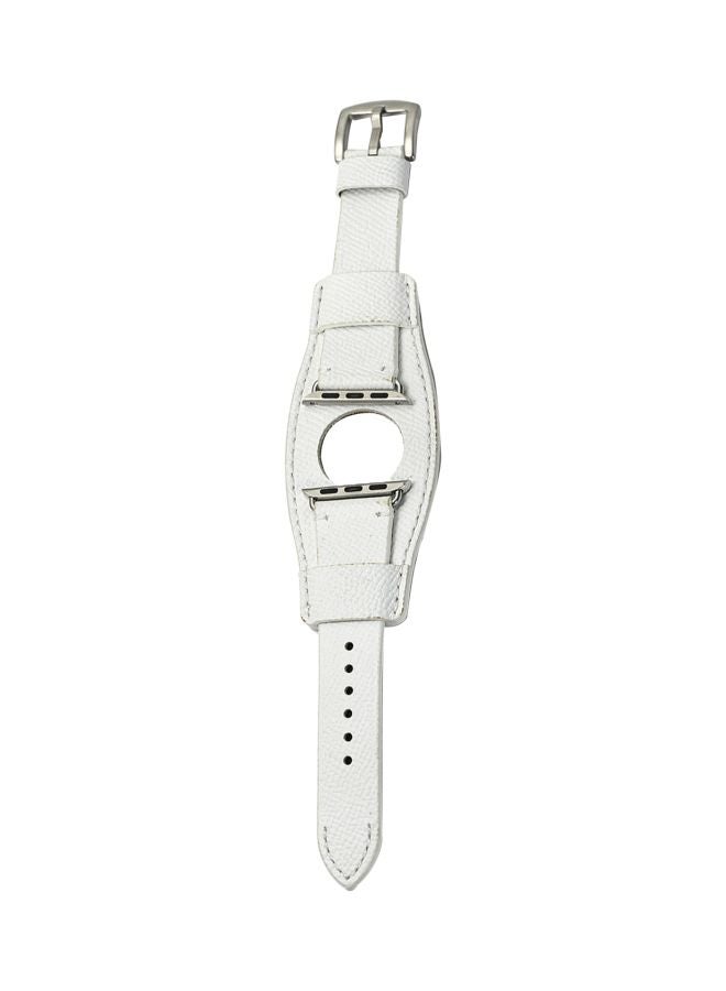 Perfii - Replacement Band For Apple Watch Series 5/4/3/2/1 40/38 mm White - Image 1