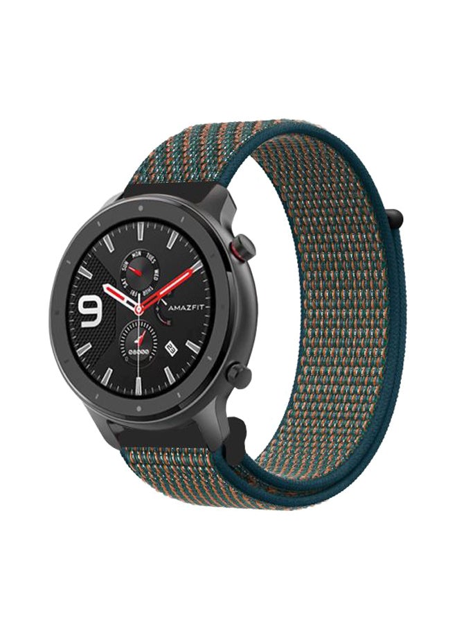 Perfii Replacement Band For Amazfit GTR Smartwatch 47 mm Neptune Green - Image 1