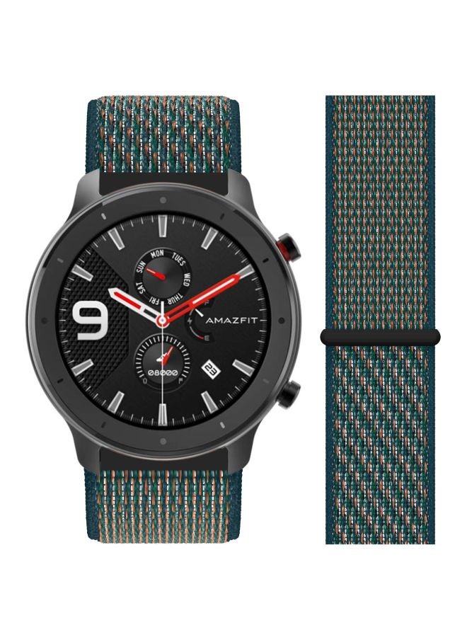 Perfii Replacement Band For Amazfit GTR Smartwatch 47 mm Neptune Green - Image 3
