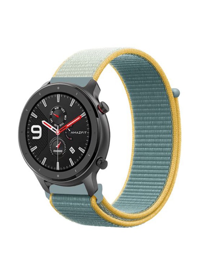 Perfii Replacement Band For Amazfit GTR Smartwatch 47 mm Sunshine Green/Yellow - Image 1