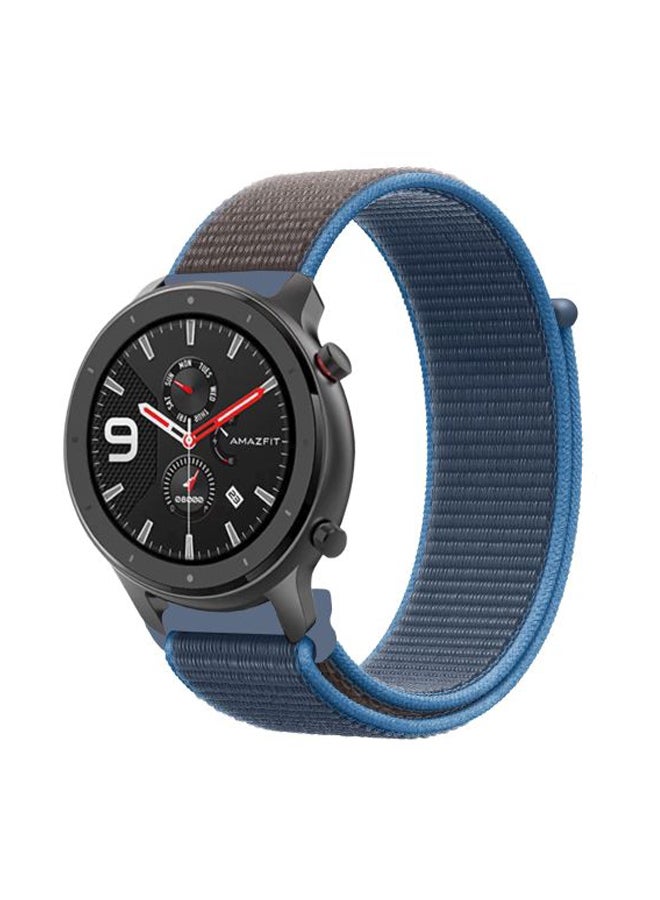 بيرفيي سوار بديل لساعة أمازفيت GTR الذكية مقاس 47 مم أزرق فيروزي - Image 1