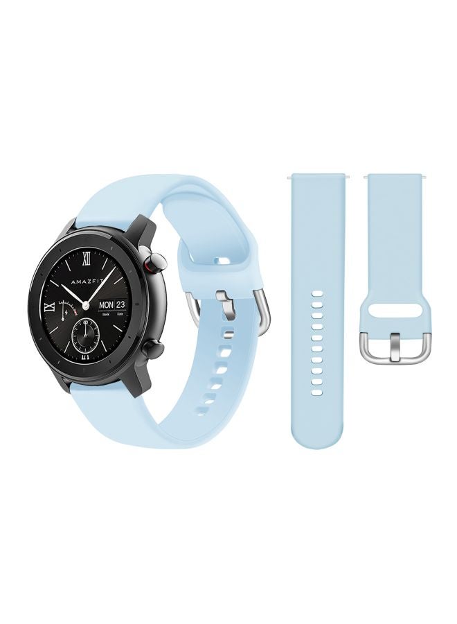 Perfii Replacement Band For Amazfit GTR Smartwatch 47 mm Light Blue - Image 2