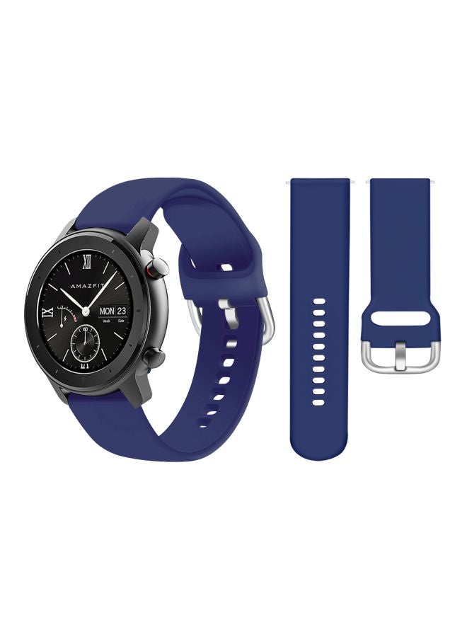 Perfii Replacement Band For Amazfit GTR Smartwatch 47 mm Dark Blue - Image 2
