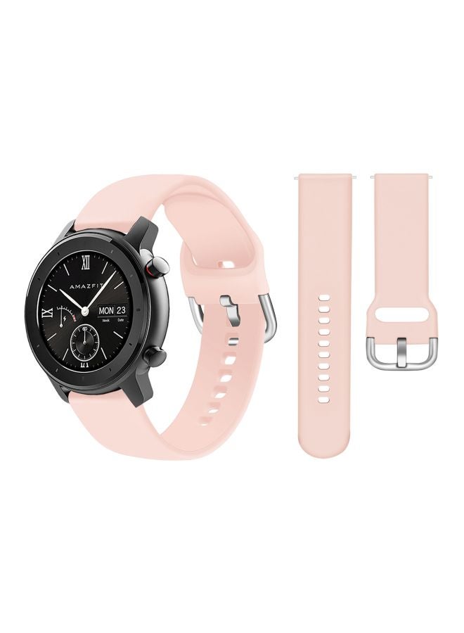 Perfii Replacement Band For Amazfit GTR Smartwatch 47 mm Pink Sand - Image 2