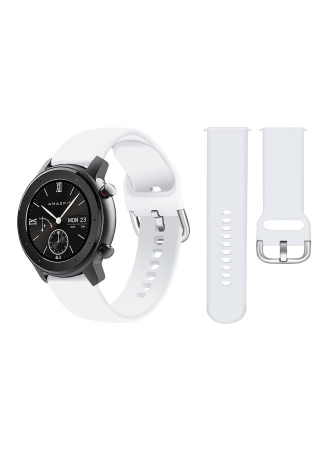 Perfii Replacement Band For Amazfit GTR Smartwatch 47 mm White - Image 2