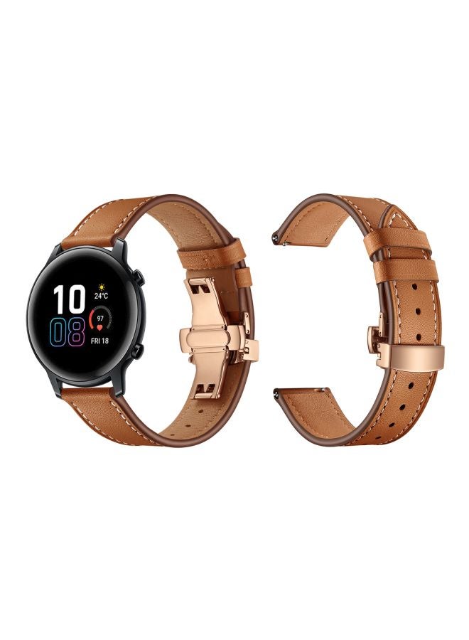 Perfii Replacement Band For Honor MagicWatch 2 42 mm Brown  - Image 3