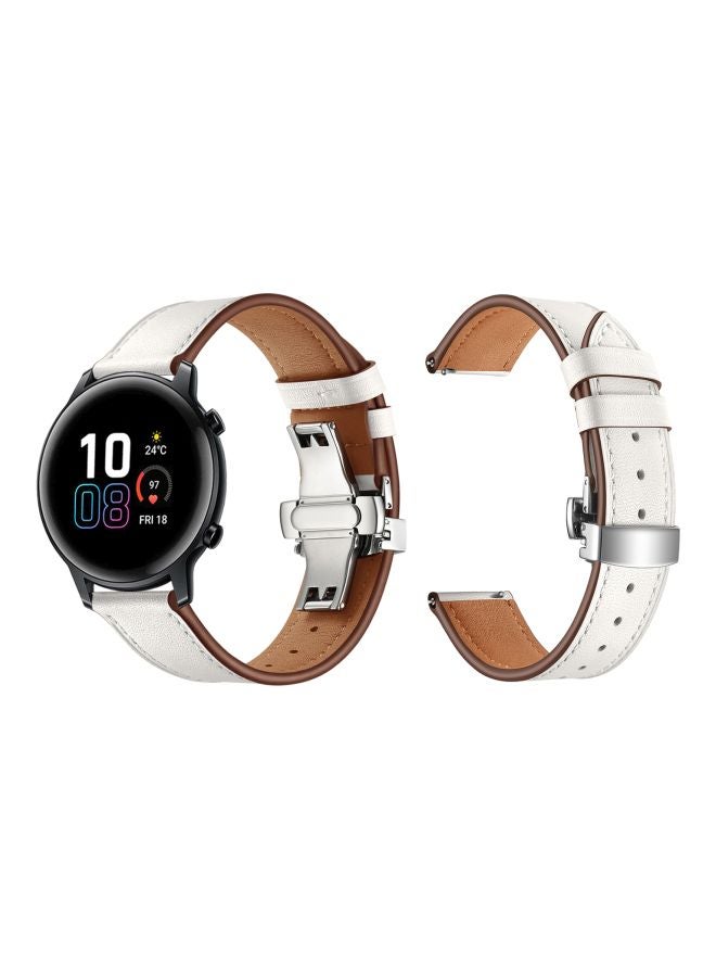 Perfii Replacement Band For Honor MagicWatch 2 42mm White/Silver - Image 3