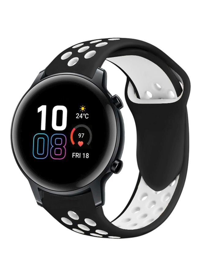 Perfii Replacement Band For Honor MagicWatch 2 42mm Black/White - Image 1