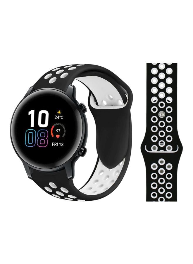 Perfii Replacement Band For Honor MagicWatch 2 42mm Black/White - Image 2