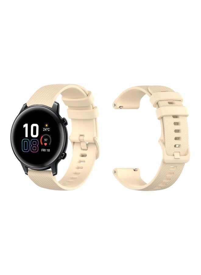 Perfii Replacement Band For Honor MagicWatch 2 42mm Cream  - Image 2