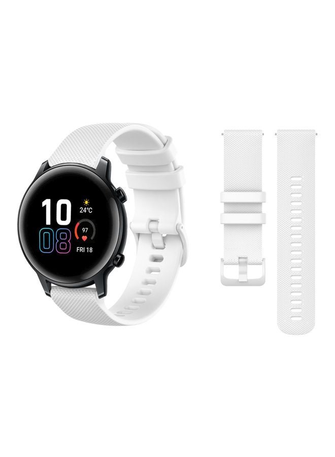 Perfii Replacement Band For Honor MagicWatch 2 42mm White - Image 3
