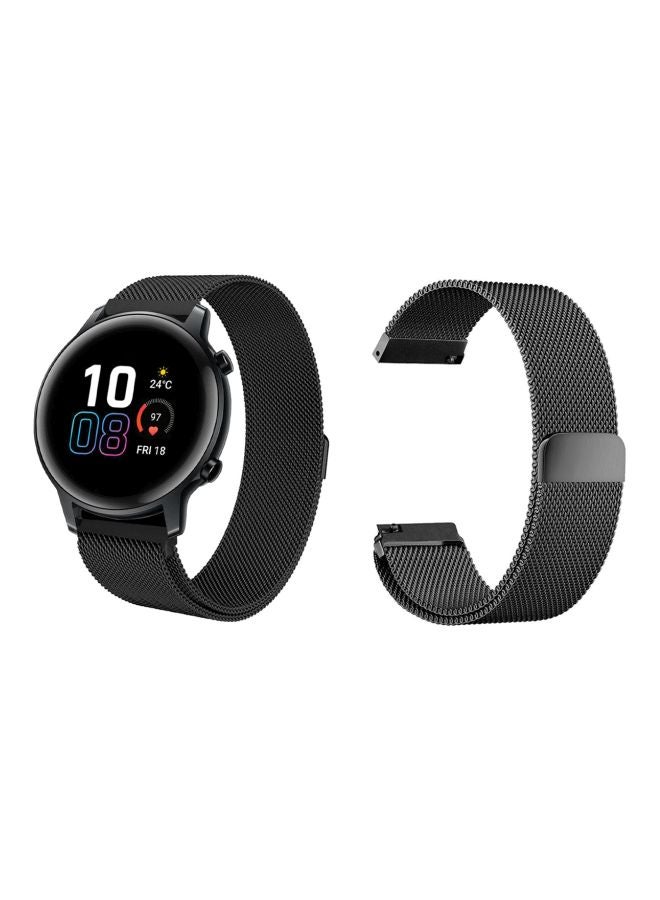 بيرفيي سوار بديل لساعة هونر يد ماجيك واتش 2 مقاس 42 مم أسود - Image 2