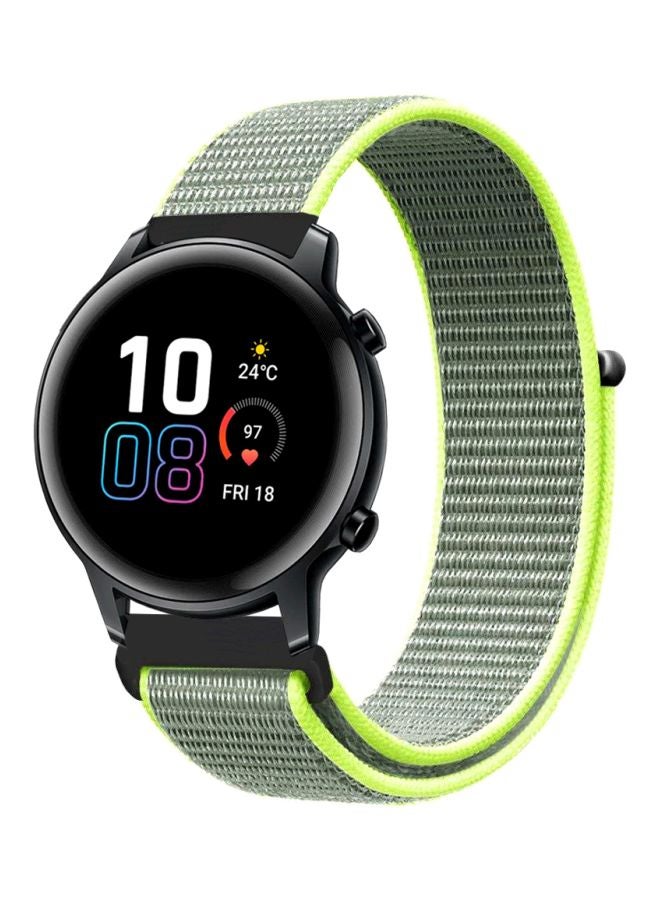 Perfii Replacement Band For Honor MagicWatch 2 42mm Grey/Green - Image 1