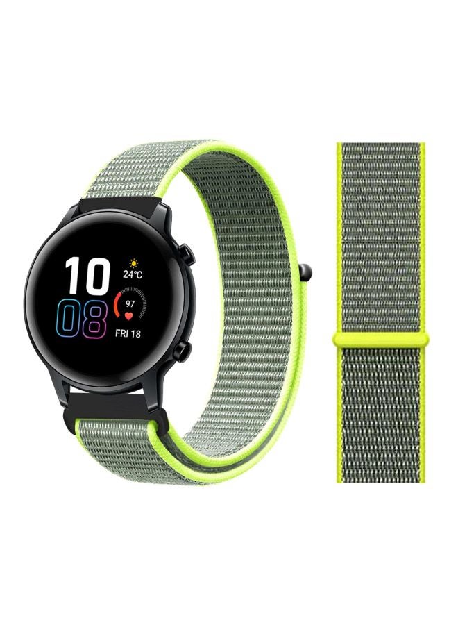 Perfii Replacement Band For Honor MagicWatch 2 42mm Grey/Green - Image 2