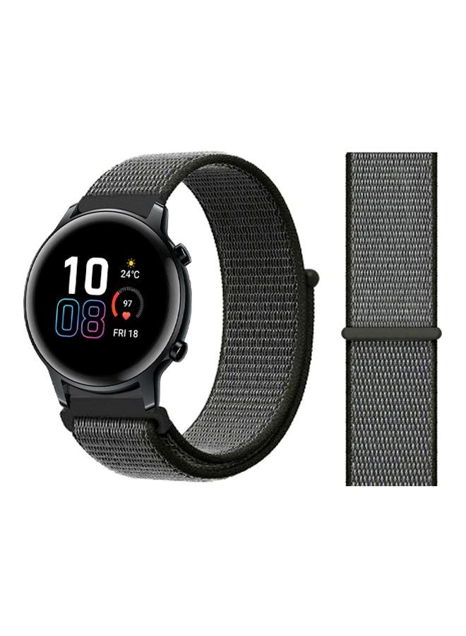 Perfii Replacement Band For Honor MagicWatch 2 42mm Grey/Dark Olive - Image 2