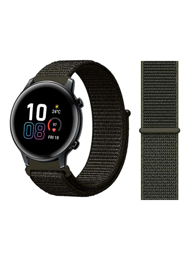 Perfii Replacement Band For Honor MagicWatch 2 42mm Cargo Khaki Green - Image 2