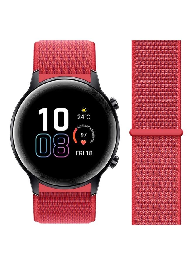 Perfii Replacement Band For Honor MagicWatch 2 42mm Red - Image 2