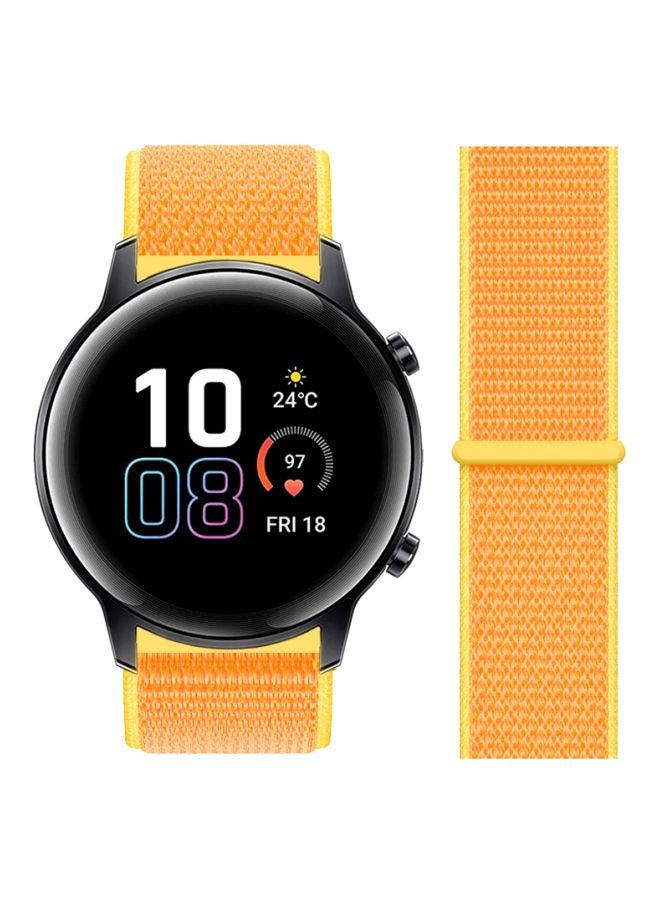 Perfii Replacement Band For Honor MagicWatch 2 42mm Casary Yellow - Image 2