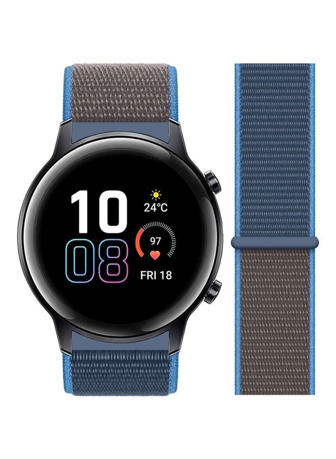 بيرفيي سوار بديل لساعة هونر يد ماجيك واتش 2 مقاس 42 مم أزرق سيرف/ بني - Image 2