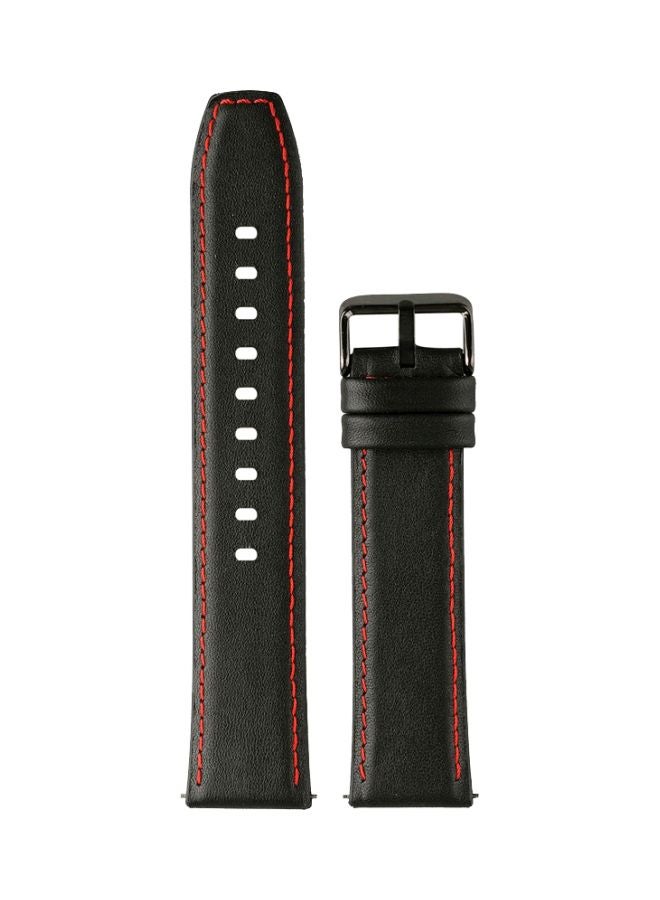 Perfii Replacement Band For Honor MagicWatch 2 42mm Black/Red - Image 1
