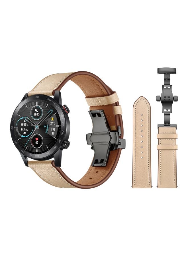 Perfii Replacement Band For Honor MagicWatch 2 46mm Creamsand - Image 2