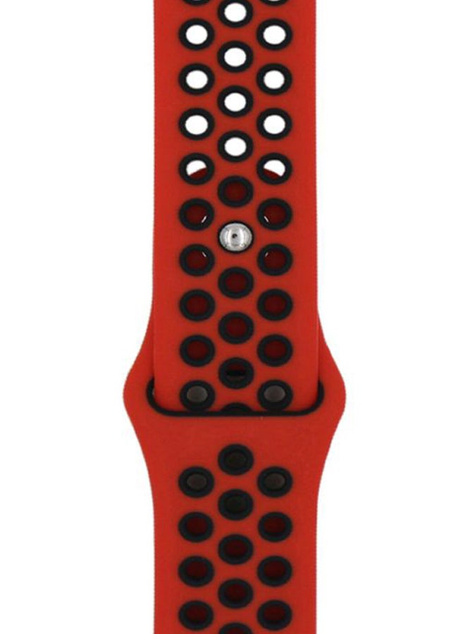 Perfii Replacement Band For Honor MagicWatch 2 46mm Red/Black - Image 2