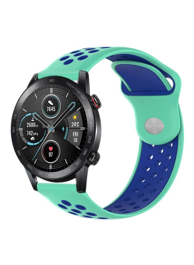 بيرفيي سوار بديل لساعة هونر ماجيك 2 مقاس 46 مم أخضر/أزرق - Image 2