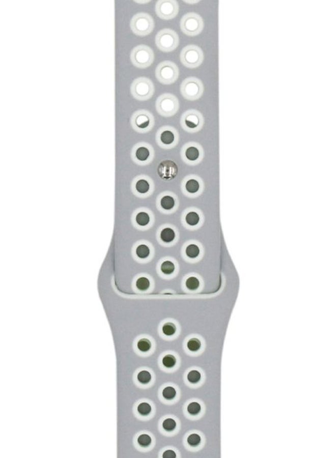 بيرفيي سوار بديل لساعة هونر ماجيك 2 مقاس 46 مم رمادي / أبيض - Image 2