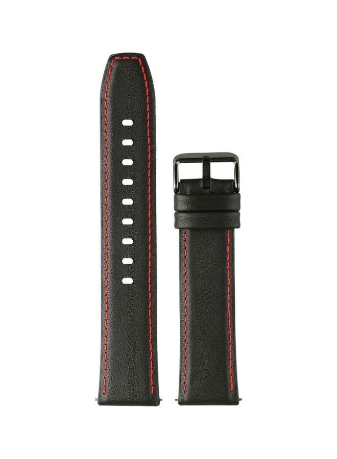 Perfii Replacement Band For Samsung Galaxy Watch3 45mm Black/Red - Image 1
