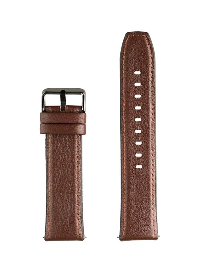 Perfii Replacement Band For Samsung Galaxy Watch3 45mm Dark Brown - Image 1