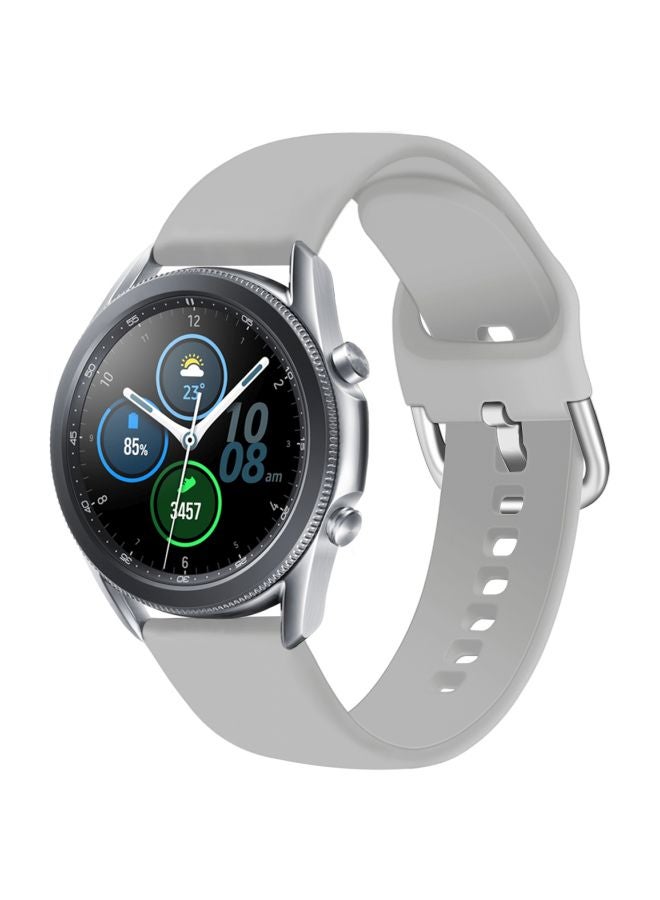 Perfii Replacement Band For Samsung Galaxy Watch3 45mm Light Grey - Image 2