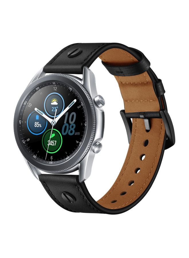 Perfii Replacement Band For Samsung Galaxy Watch3 45mm Black - Image 2