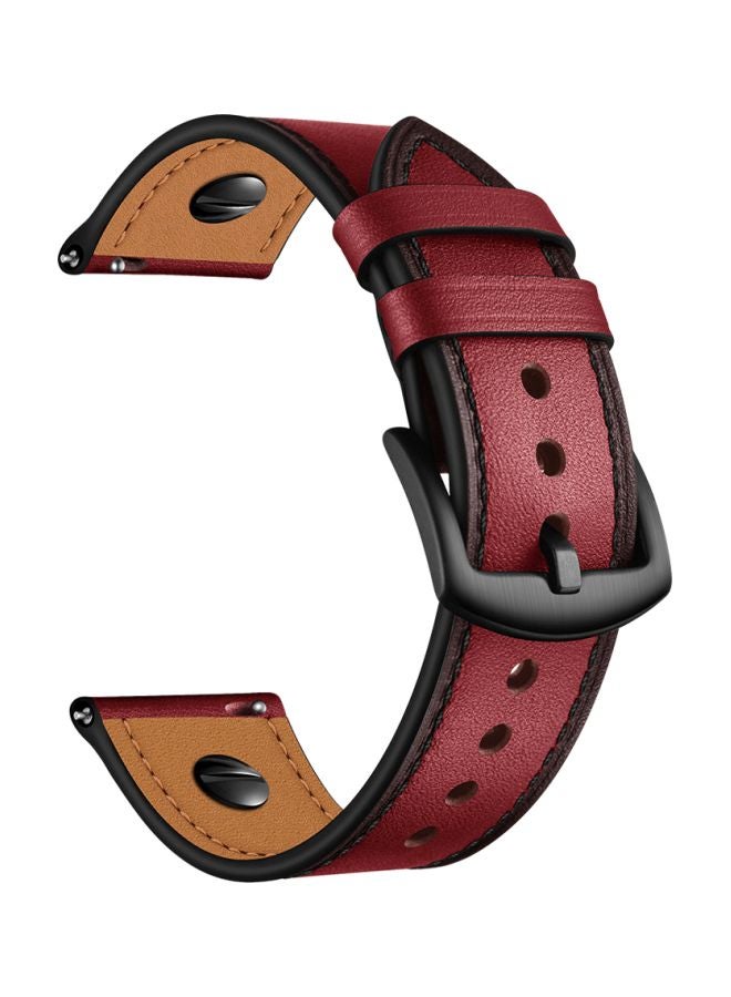 Perfii Replacement Band For Samsung Galaxy Watch3 45mm Wine Red - Image 1