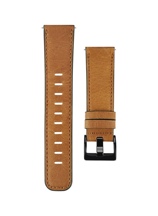 Perfii Replacement Band For Samsung Galaxy Watch3 45mm Brown - Image 1