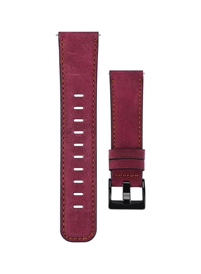 Perfii Replacement Band For Samsung Galaxy Watch3 45mm Wine Red  - Image 1