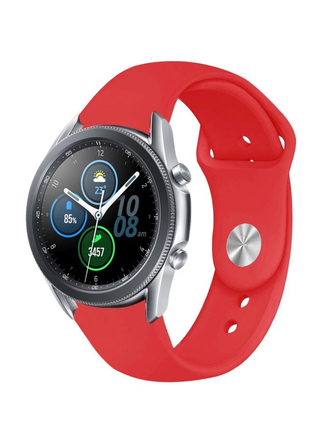 Perfii Replacement Band For Samsung Galaxy Watch3 45mm Red  - Image 2
