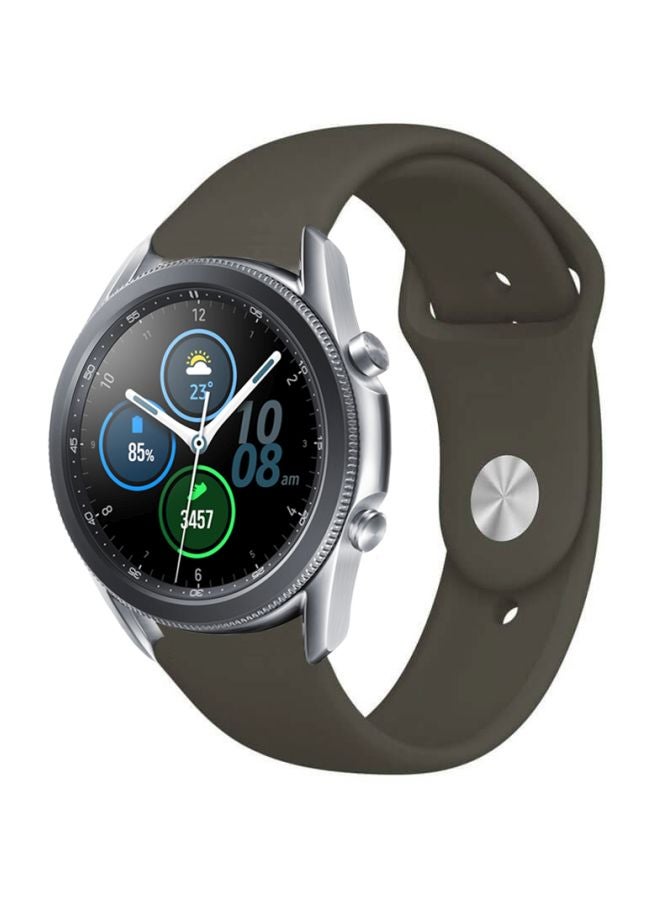 بيرفيي سوار بديل لساعة سامسونج جالاكسي 3 مقاس 45 مم رمادي زيتوني داكن - Image 1