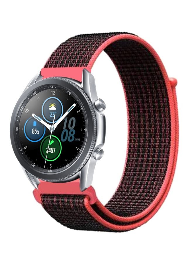 Perfii Replacement Band For Samsung Galaxy Watch3 45mm Red/Black - Image 1