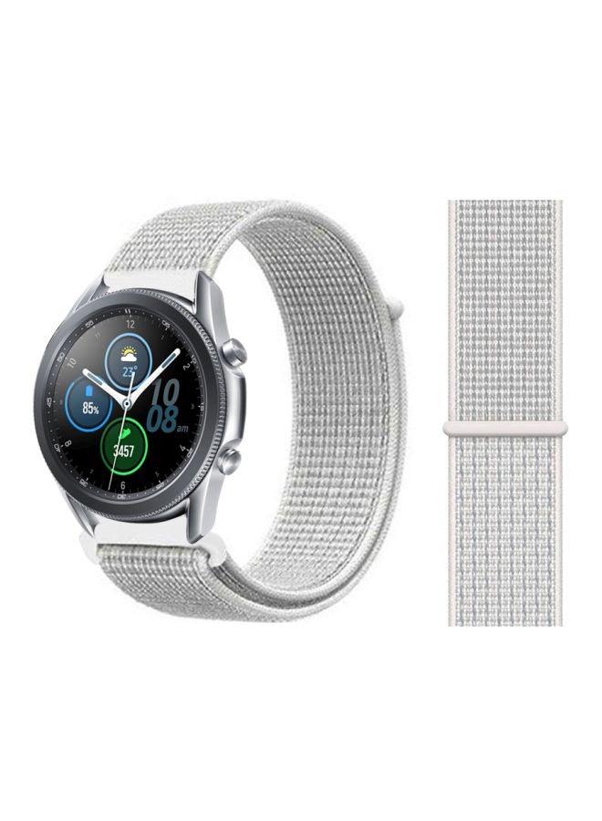 بيرفيي سوار بديل لساعة سامسونج جالاكسي 3 مقاس 45 مم أبيض ساميت - Image 2